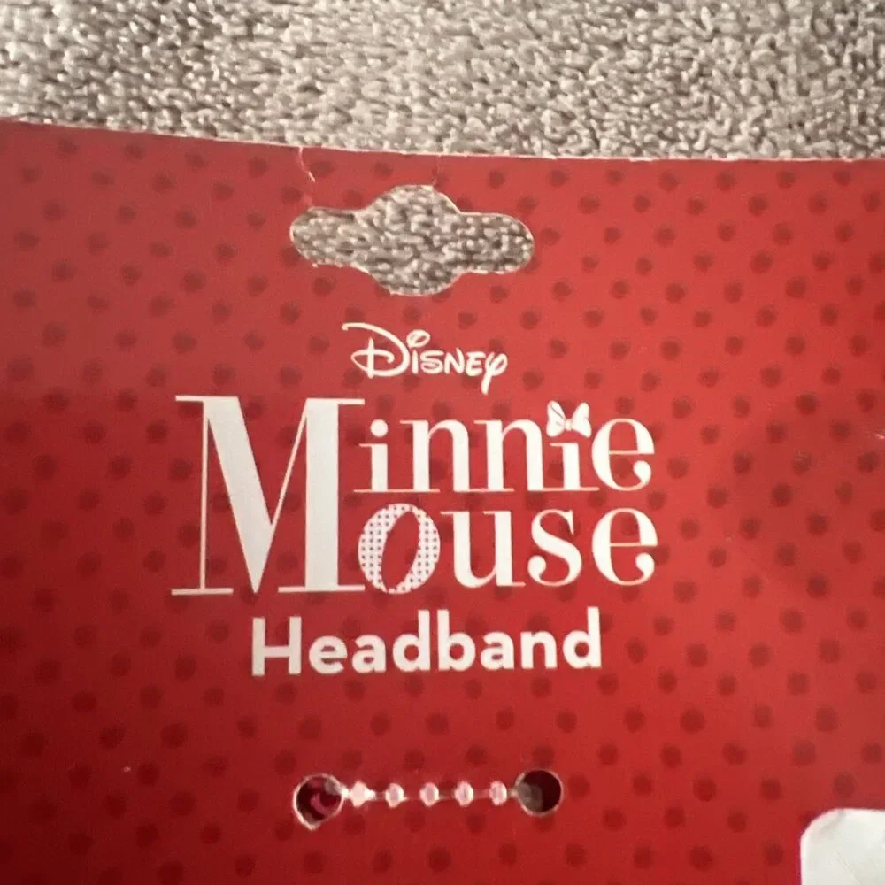 Disney Minnie Mouse‎ Girls Headband with Sequence Ears and Red Bow NWT